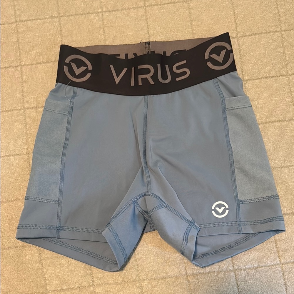 Virus Performance Shorts in Light Blue